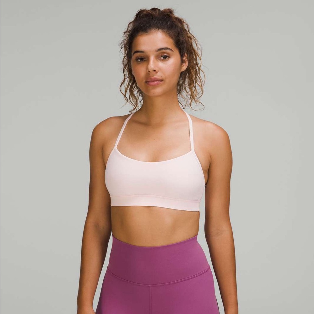 Lululemon Flow Y Bra: Strawberry Milkshake
